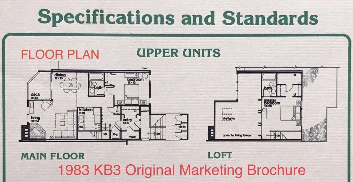 A floor plan-style image showing the main floor’s layout, including the integration of the kitchen, dining, and living areas, as well as the upper units and loft. The visualization highlights how the spaces flow together, emphasizing the home's functionality for family gatherings, shared meals, and communal living.